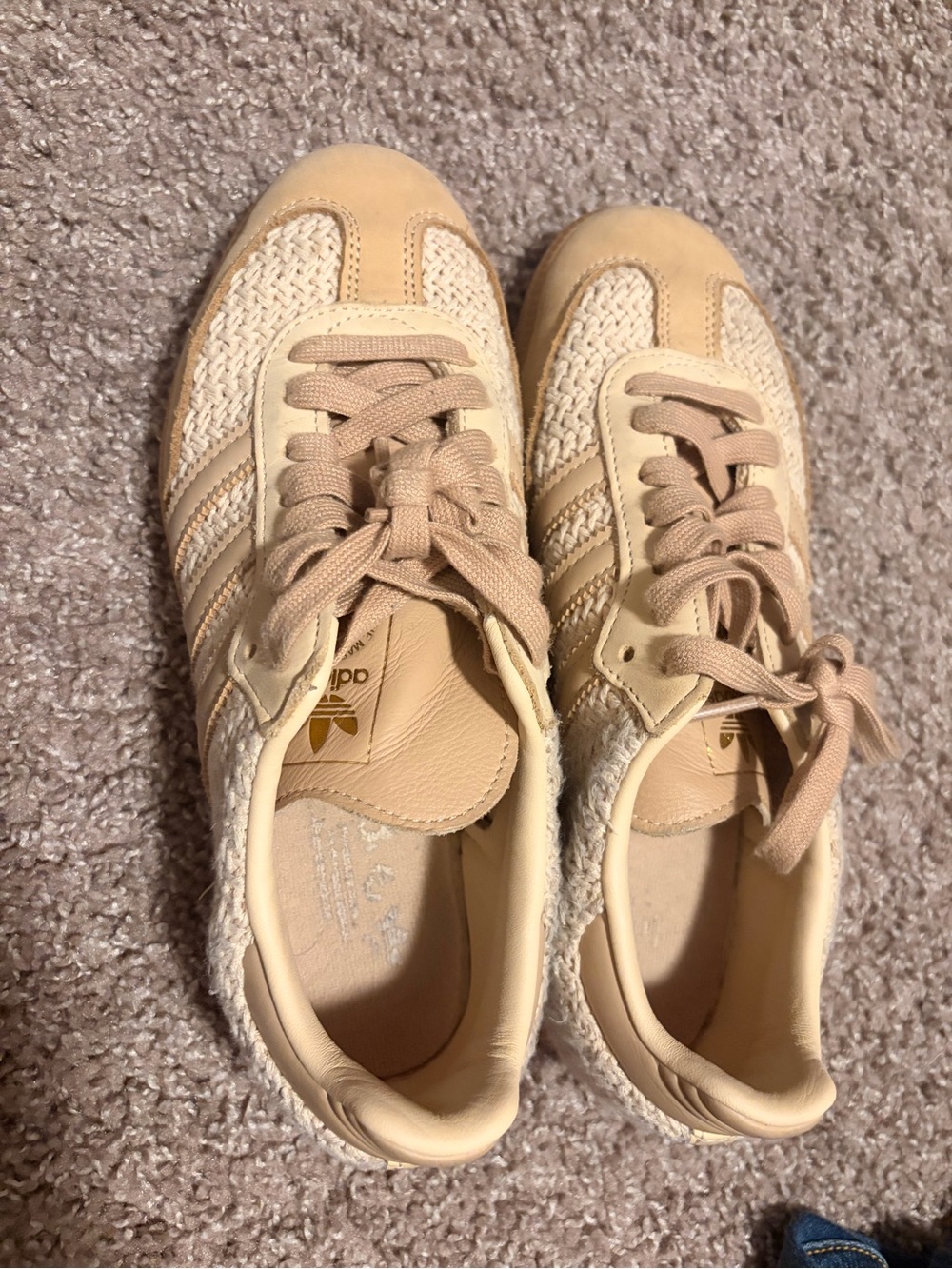 adidas Women’s Sandstone Beige Woven Sneaker
